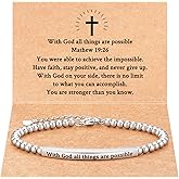 JOGDIAM Religious Gift for Her Bible Verse Bracelet for Her Inspirational Gift