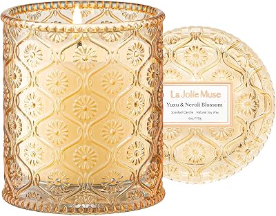 La Jolíe Muse Yuzu Neroli Blossom Candle 6 oz Soy Wax 40 Hr Burn Gift