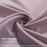 Deconovo Ring Top Blackout Curtain 100 x 84 in Baby Pink 1 Panel view 7
