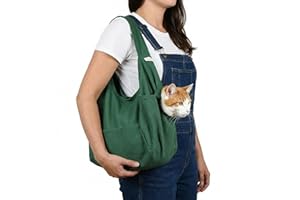 Cat-in-the-bag Small Green Cozy Comfort Carrier- Cat Carrier and Grooming Bag for Vet Visits, Medication Administration, Dent