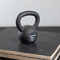 Titan Fitness 10 KG Cast Iron Kettlebell, Single