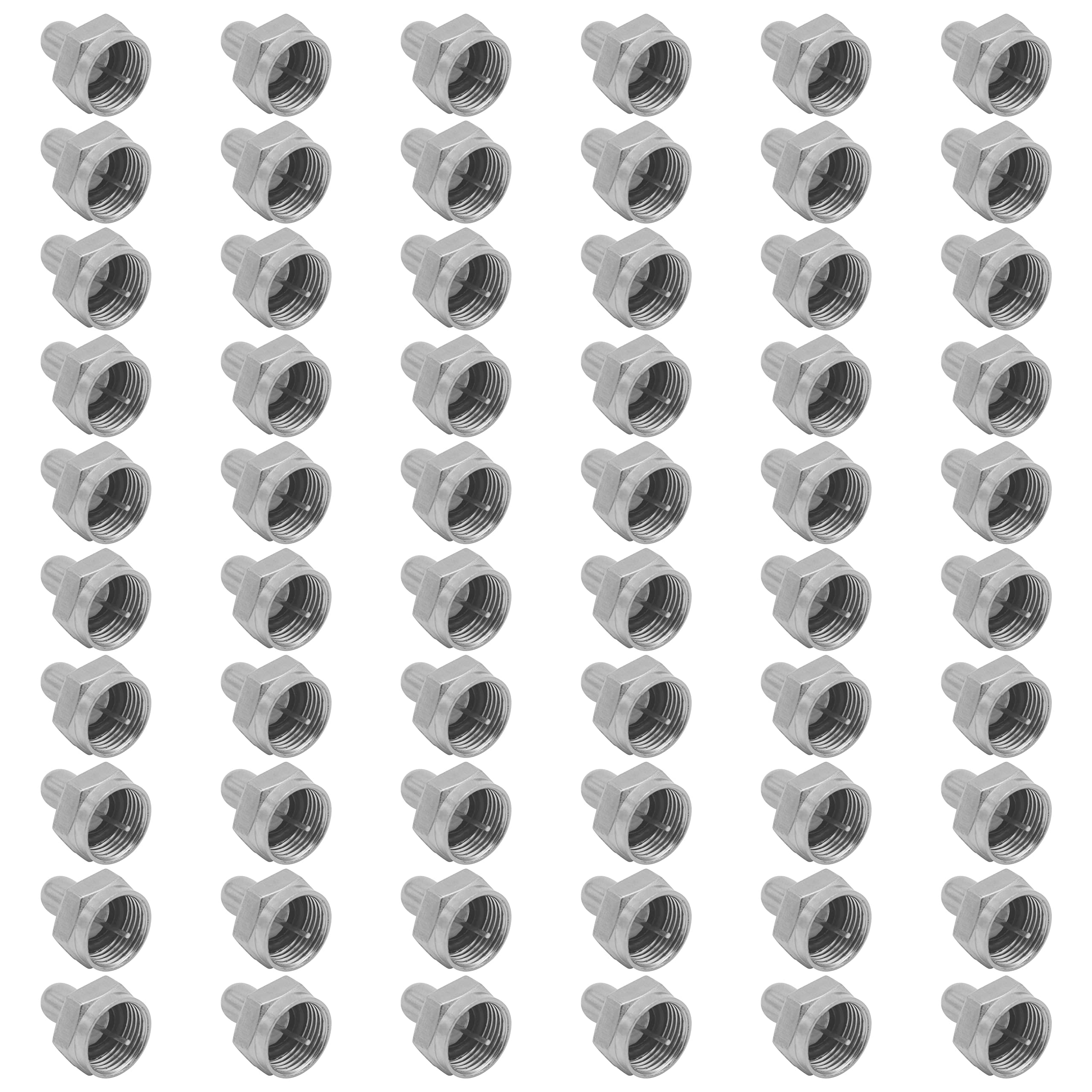 Fanbalunke Coax Cap Cover 60 Pcs F Type 75 Ohm Terminator Coaxial Terminator Caps for Ports on Splitter, AMP, Coaxial Cable, TV Antenna, Wall Plates, Booster