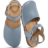 Alicegana Closed Toe Sandals for Women – Arch Support Dressy Flat Sandals Comfortable Summer Shoes 2026