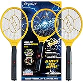 DEVOGUE® Pack of 2 Electric Fly Swatter Bug Zapper Battery Operated Flies Killer Indoor & Outdoor Pest Control Mosquito Zapper and Insect Catcher Racket (Packing May Vary)