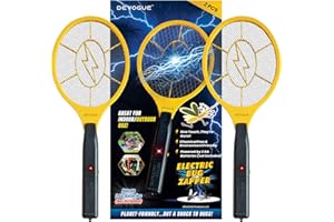 DEVOGUE® Pack of 2 Electric Fly Swatter Bug Zapper Battery Operated Flies Killer Indoor & Outdoor Pest Control Mosquito Zapper and Insect Catcher Racket (Packing May Vary)