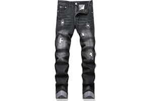 RXXKKK Men's Regular Slim Fit Jeans