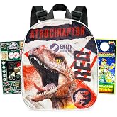 Jurassic World Rebirth Mini Backpack Set - Bundle with 11" Dinosaur Bag | Jurassic World Mini Backpack Water Bottle, Stickers, More | Jurassic Park School Supplies for Kids
