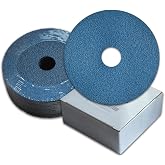 HOMO FABER 4.5" Resin Fiber Sanding Discs, Grinding Discs 60 Grit - 26Pack | Industrial Grade Zirconia Abrasive, Fast Material Removal, Fits Standard 7/8" Arbor Angle Grinders for Metal Wood Fiberglass