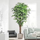 Keeplush 6.2ft Ficus Artificial Trees with 3
