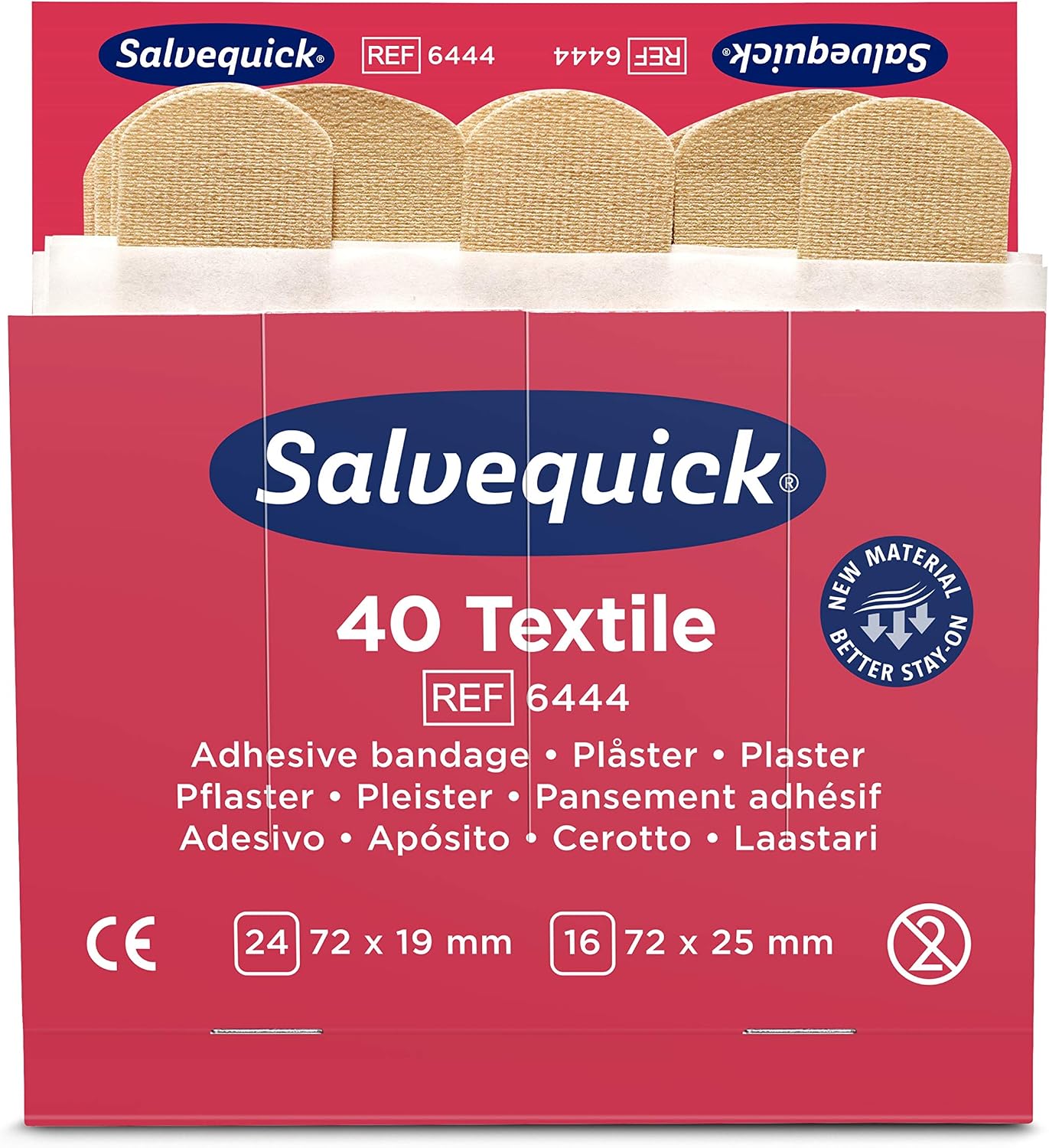 Cederroth Salvequick Fabric Plaster (Pack of 40)