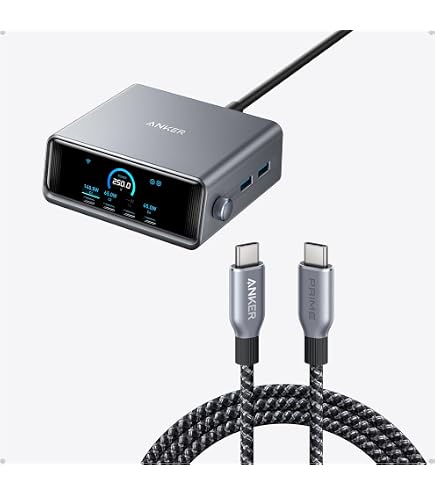 その他 Anker Prime Charger (250W, 6 Ports, GaN) Amazon.com: Anker Prime USB C to USB C Cable, 240W 1 ft & Anker