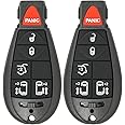 Mushan Key Fob P/N M3N5WY783X Car Key Replacement Fits for Grand Cherokee 2008-2013,for Dodge Ram 1500 2500 3500 2008-2010, for Chrysler Town & Country 2008-2015 (Pack of 2)