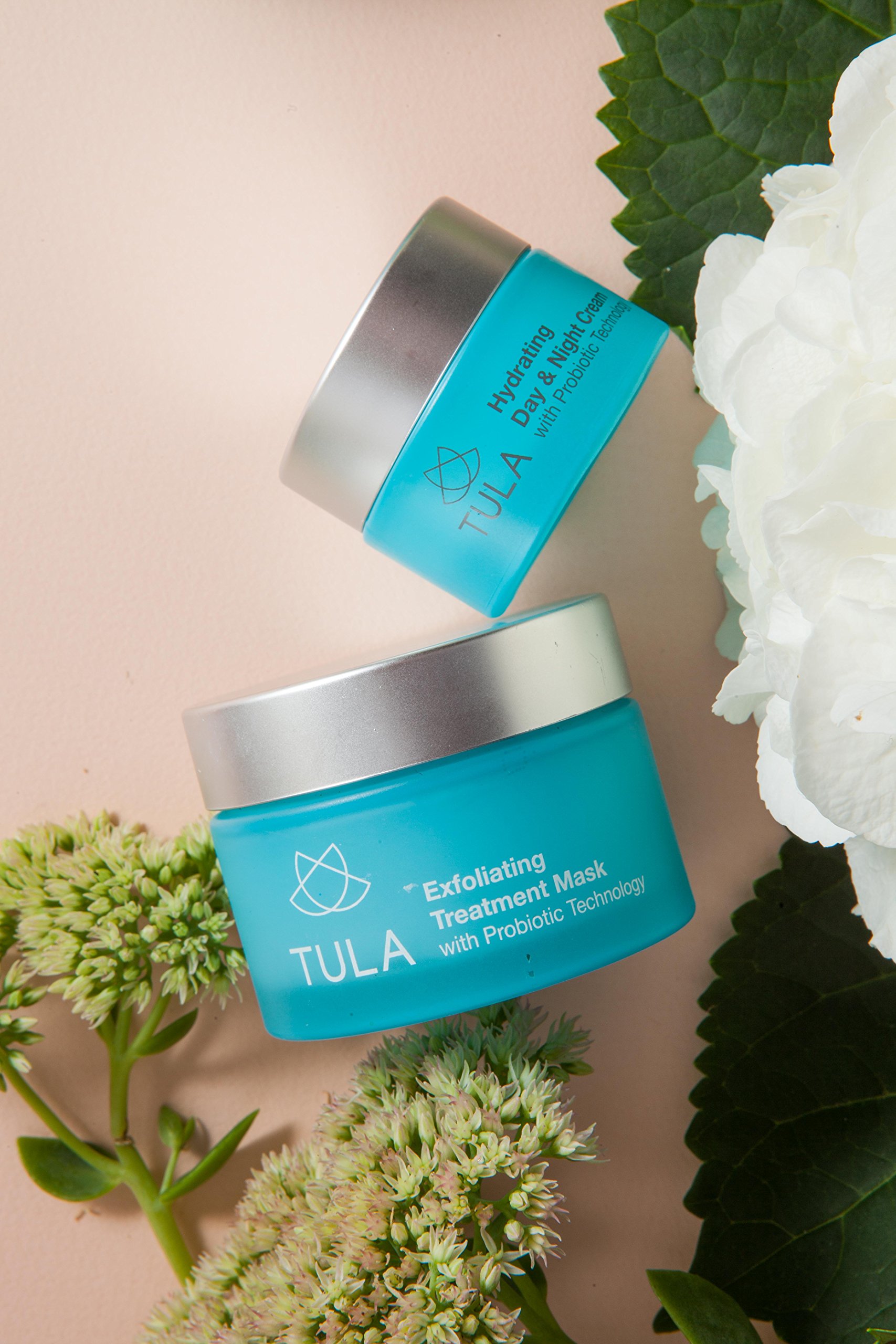 TULA Probiotic Skin Care Exfoliating Dual Phase Treatment Mask with Hydrating Vitamin E, Soybean