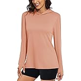 MAGCOMSEN Women's UPF 50+ Sun Protection Hoodie Long Sleeve Hiking Fishing Outdoor Shirt Quick Dry Lightweight Hoodie