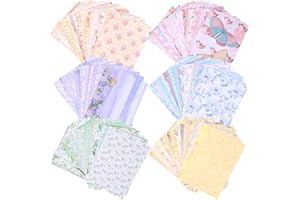 FMOACEN 300 Sheets Floral Scrapbook Paper DIY Scrapbooking Supplies, 6 Themed Decorative Aesthetic Paper for Scrapbooks Journal Photo Album Planners Crafts, 3.93 x 5.51 Inch