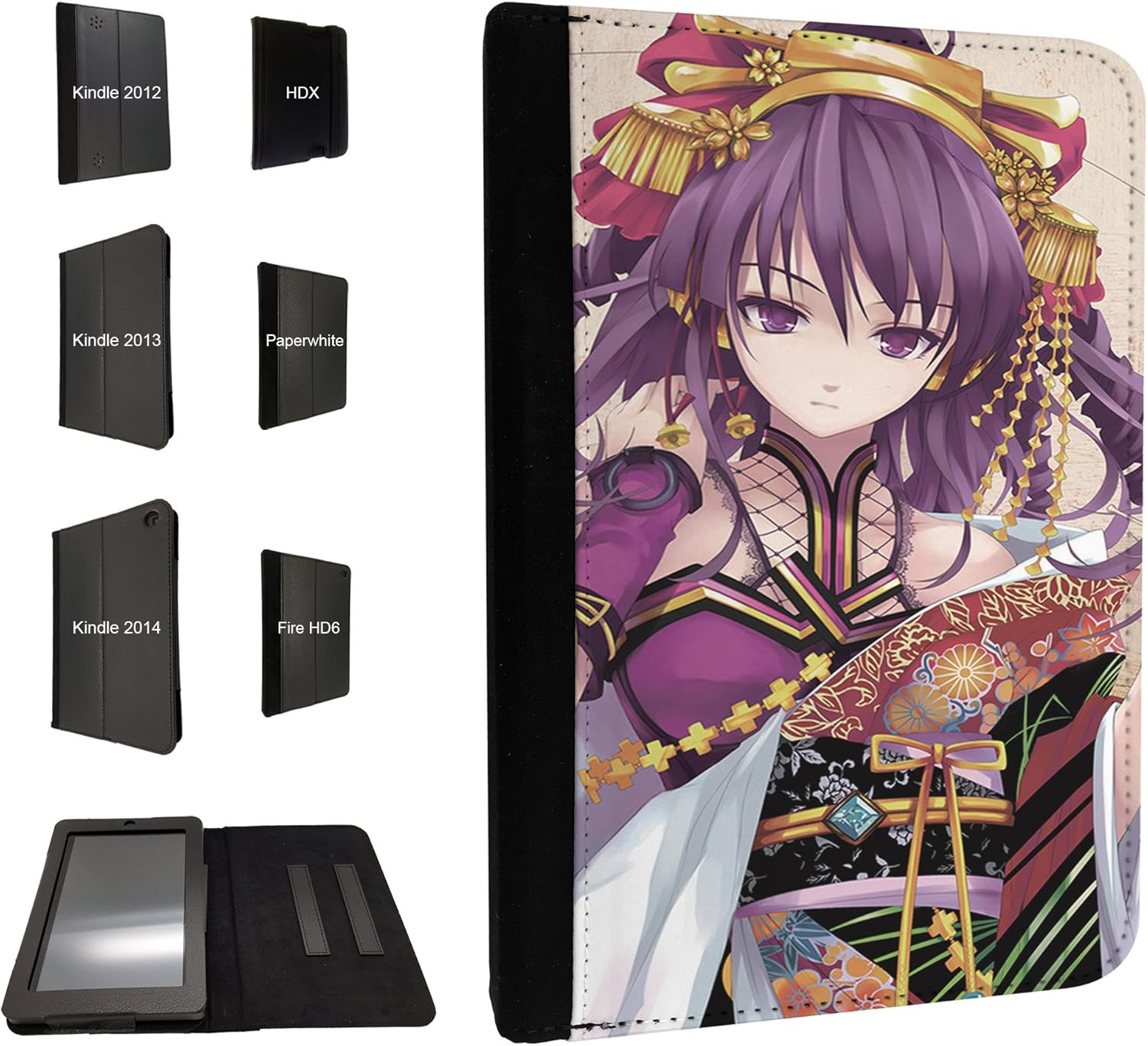 Cellbell Ltd 2014 2015 376 Japanese Cartoon Art Manga Girl Anime Design Kindle Paperwhite 6 Inch Fashion Trend Tpu Leather Wallet Case Flip Cover Wallet Case Amazon Co Uk Kindle Store