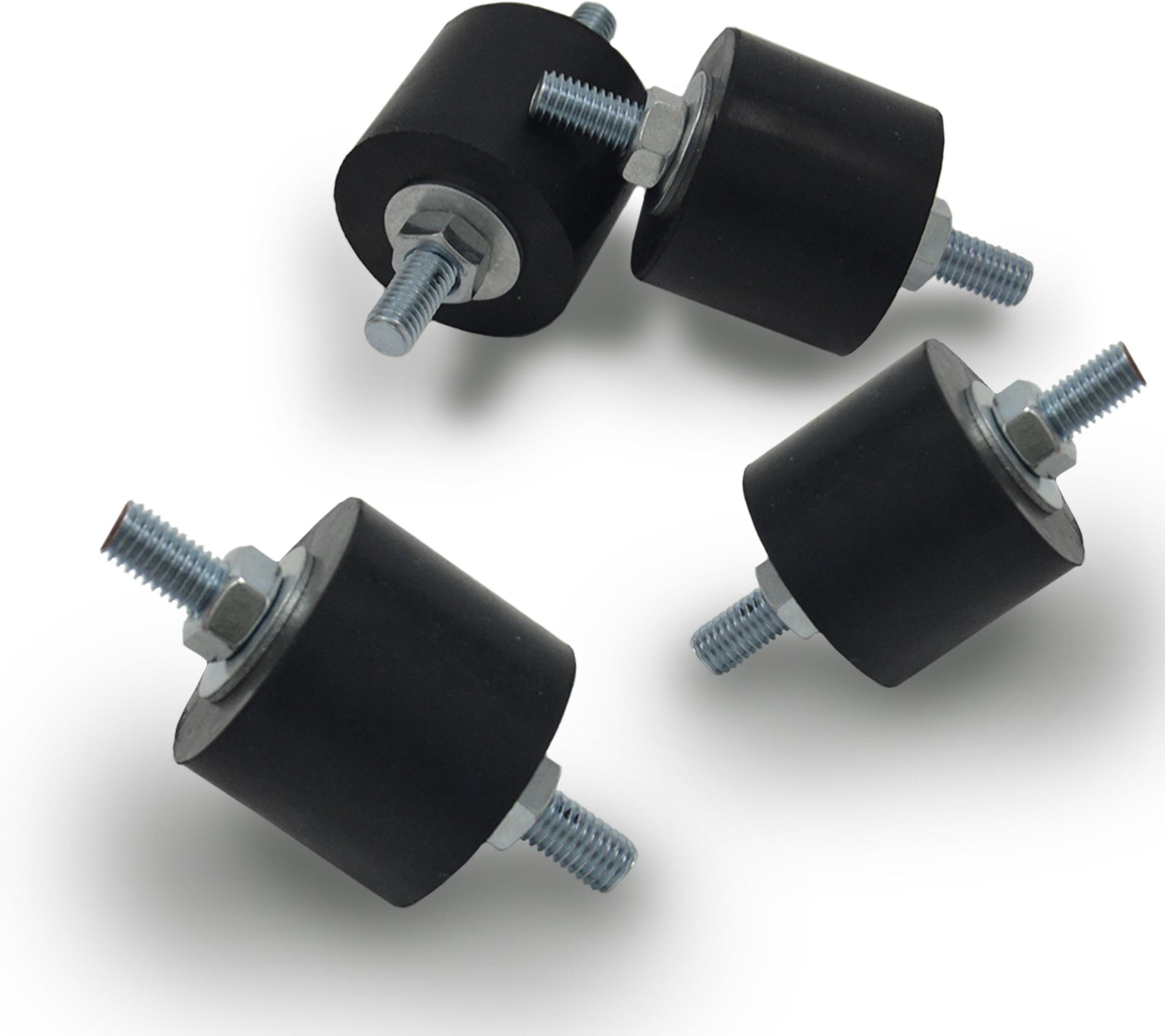 Anti-Vibration Rubber Isolator Mounts with Studs Shock Absorber, M8-1.25