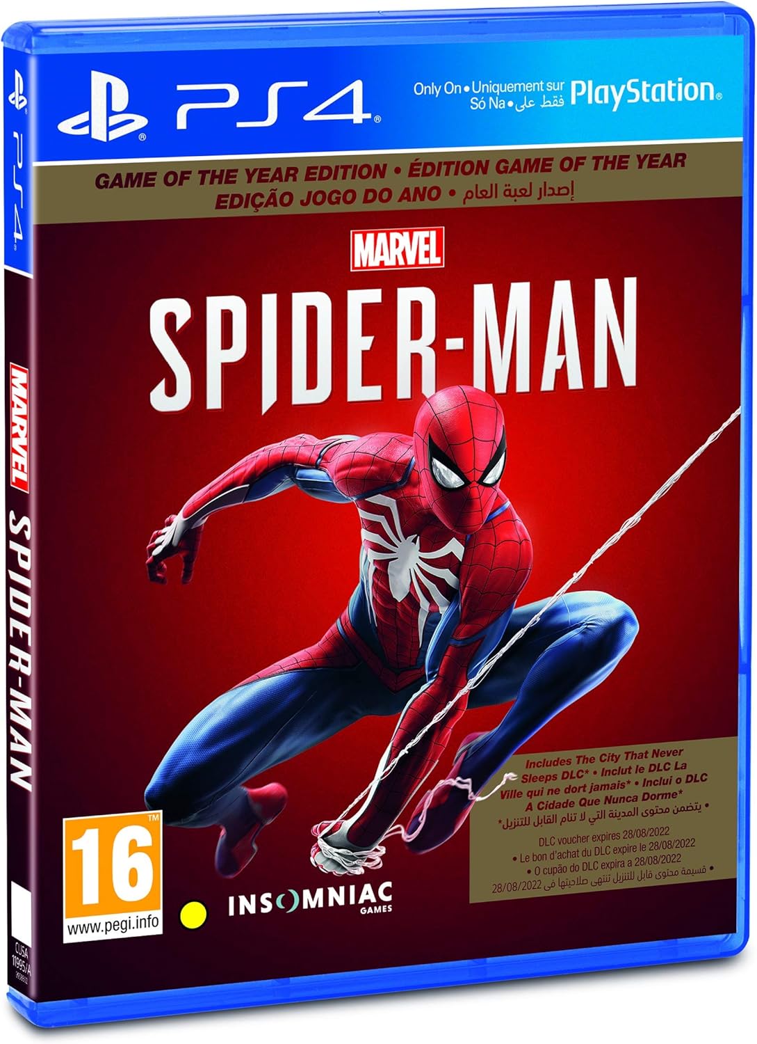 spider man ps4 box