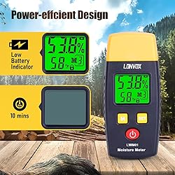 Wood Moisture Meter, LONVOX Pin-type Digital