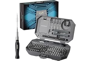 JAKEMY Professional Screwdriver Set for Electronics Repair - Computer Screwdriver Kit with 126 Magnetic Precision Bit Set and Opening Tool Kit for Laptop, MacBook, iPhone, Tablet, Watch, Modding, DIY