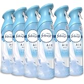Febreze Air Mist, Air Freshener Spray, Odor Fighting Room Spray, Deodorizer for Home Bathroom Kitchen Office Apartment Dorm Room Classroom, Linen &amp; Sky Scent, 8.1oz (Pack of 6)