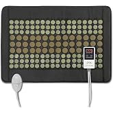 UTK Far Infrared Heating Pad for Back Pain, Large 21x31 in, Jade/Tourmaline | 108 Jade &amp; 42 Tourmaline Stones; Relief for Waist, Abdomen, Hips &amp; Legs; Up to 159&deg;F; FSA-HSA Eligible; Gift for Women &amp; Men