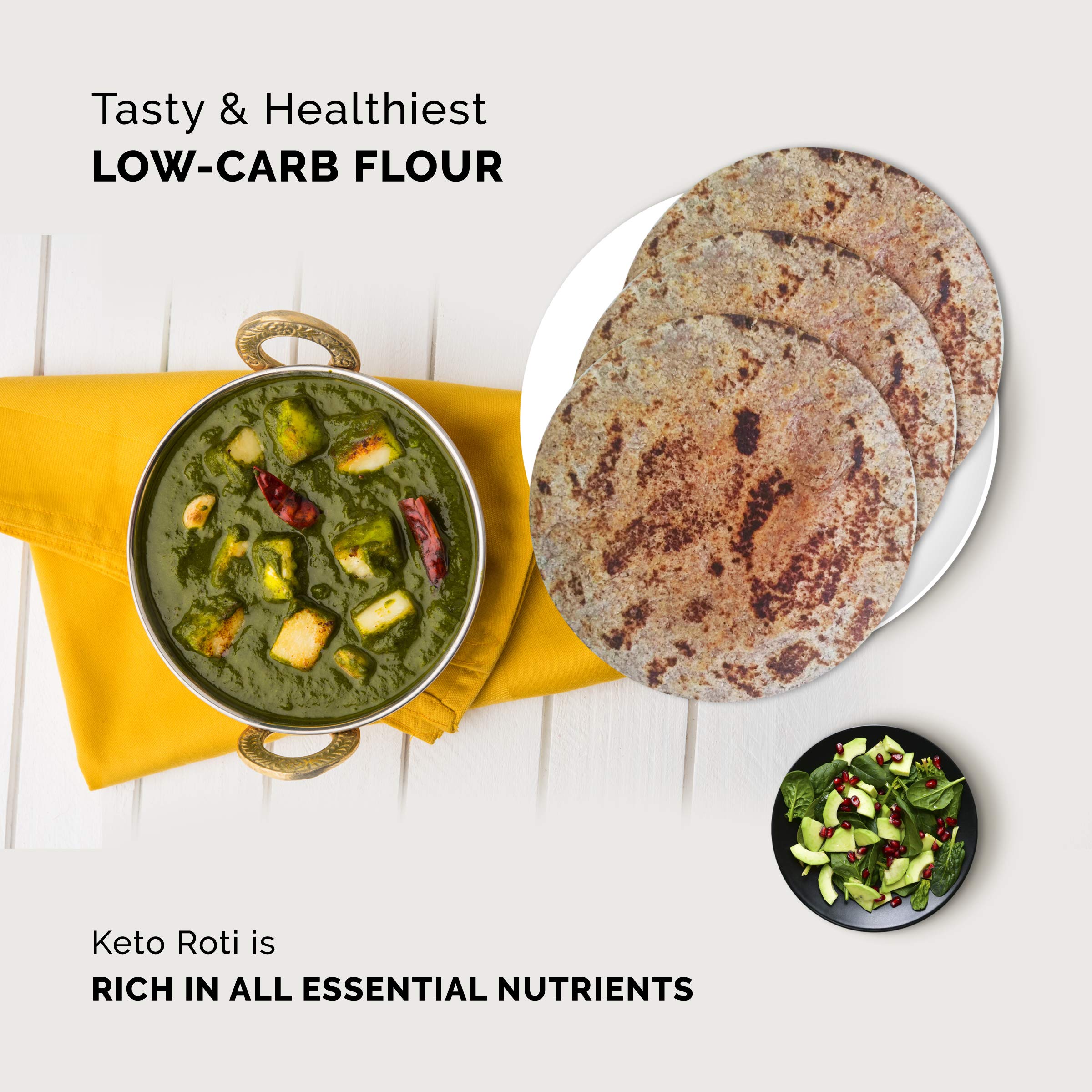 Ketofy Keto Flour (1Kg) Healthiest Low Carb Flour 1g Net Carb Per