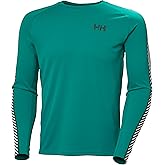 Helly-Hansen LIFA Active Stripe Crew Men's Baselayer - Breathable, Moisture-Wicking Thermal Shirt for Outdoor Activities