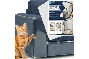 Furniture Protector from Cats, 8-Pack Anti-Scratching Sticky Tape, Scratch Deterrent, Cat Scratch Furniture Protector, Couch 
