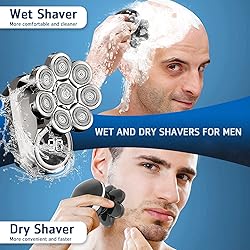 Head Shavers for Bald Men, 8D Upgraded 6-in-1 Bald