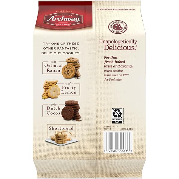 ARCHWAY COOKIES, CRISPY ICED OATMEAL COOKIES, 12 OZ