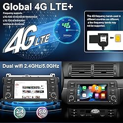 SWTNVIN Car Radio for BMW 3 Series E46 Rover MG ZT