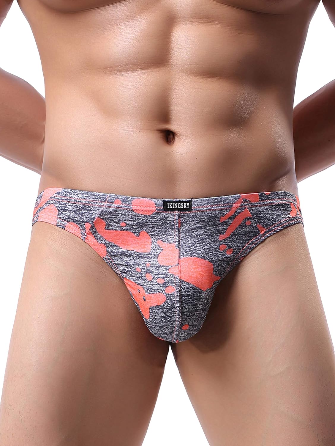 iKingsky Men's Camouflage Thong Underwear Sexy Low Rise T-back Underwear