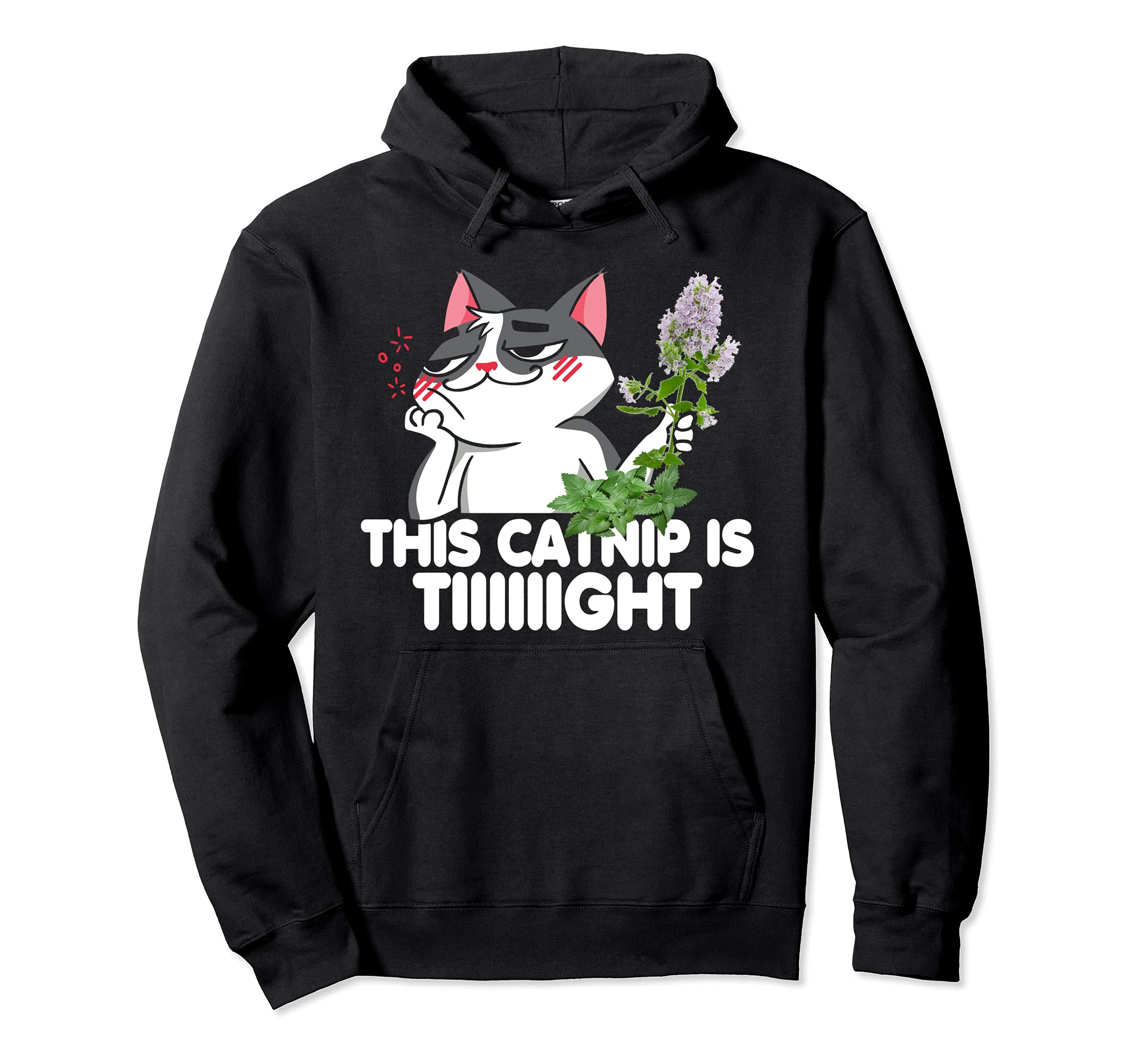 Catnip Funny Saying Stupid Cat Pet Lover Tee Pullover Hoodie