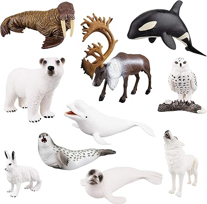 plastic arctic animal figures