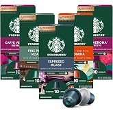 Starbucks by Nespresso Original, Intense Variety Pack, 50-count | Variety Pack Coffee Espresso Pods