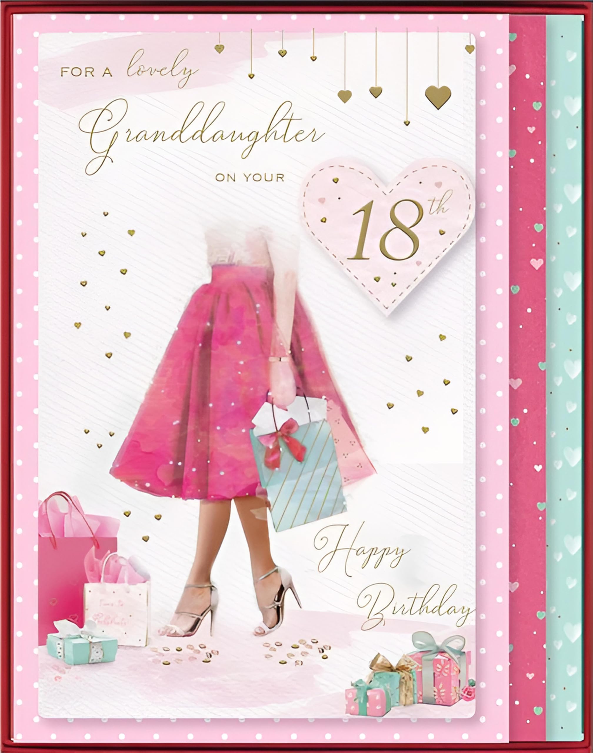 ICG Birthday Card - Special Granddaughter 18th Birthday Large Boxed Card