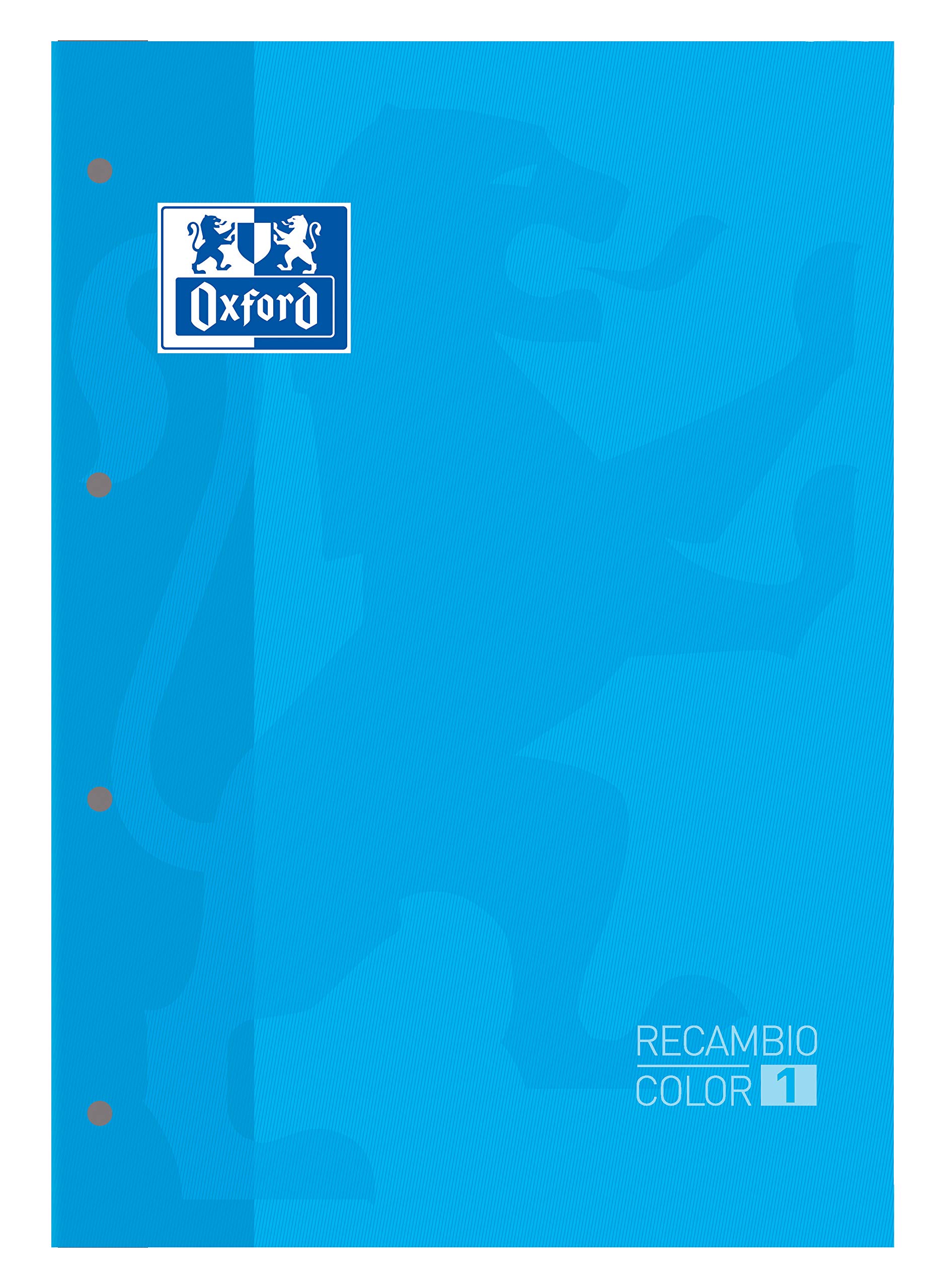 Oxford Refill Colour Turquoise Glued Softcover 80 Sheets Chequered 5 x 5