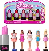 Barbie Mini BarbieLand 5-Pack Fashionistas Dolls 1.5 inch Lipstick Tubes JBD26