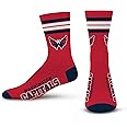 For Bare Feet Chicago Blackhawks Adult Stripe Deuce Sock - Red,