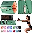 SPORTBIT Wrist Weights, Ankle Weights for Women – Set of 2 (1LB Each), Adjustable Weighted Bracelets for Home Gym, Running, Yoga, Exercise and Strength Training