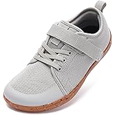 WHITIN Little/Big Kid Barefoot Shoes | Boys/Girls Lace-up Minimalist Sneakers | Wide Toe Box | Natural Flexible Fit