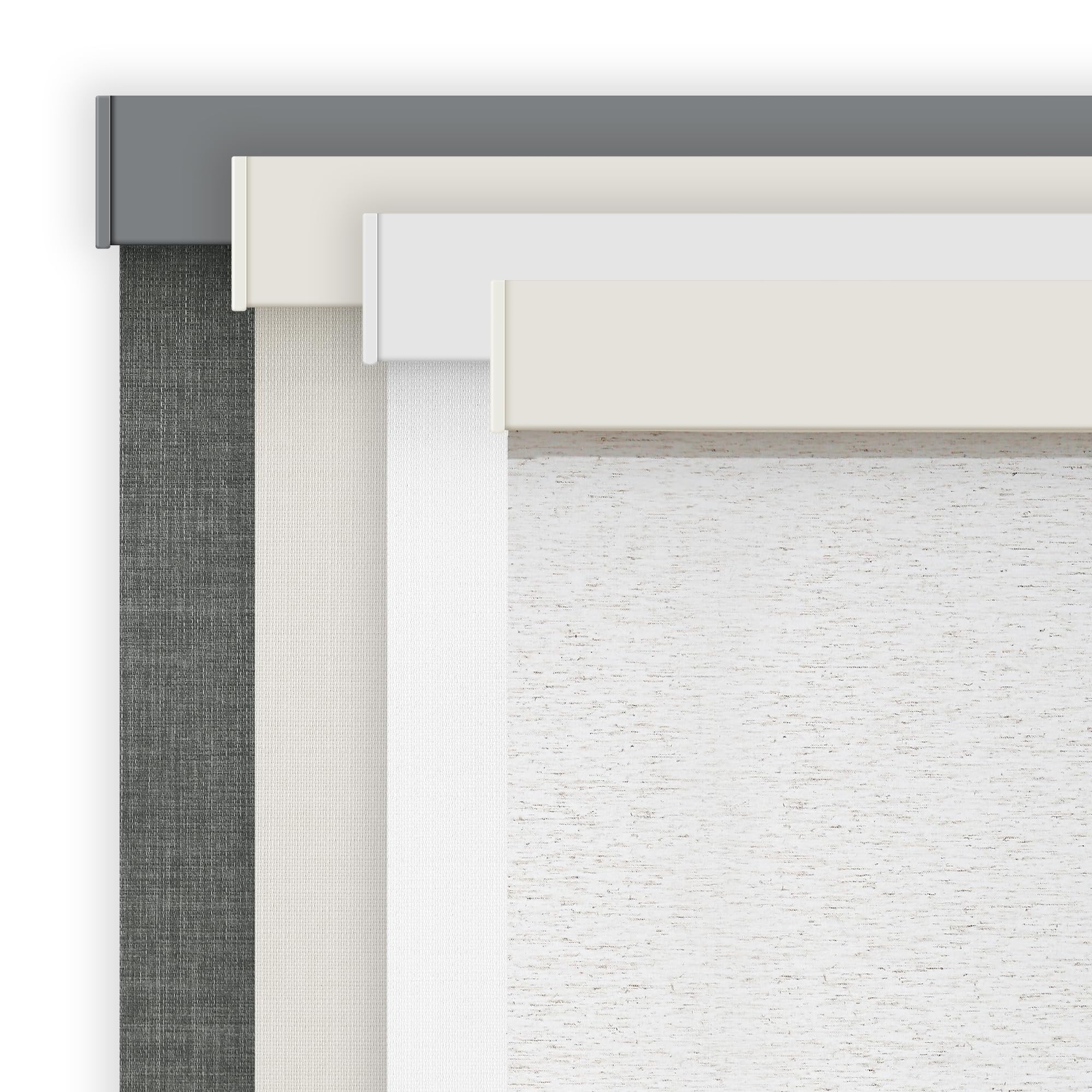 AOSKY Linen Roller Blinds Shades for Indoor Windows Pull Down Cordless Blackout Black Out Window Shade 23 inch Blinds for Home Linen Image