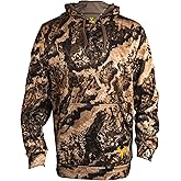 HOT SHOT Men’s Camo Performance Fleece Hoodie, Midweight Sweatshirt with Hood, Thermal Camouflage Hunting Clothes for Men