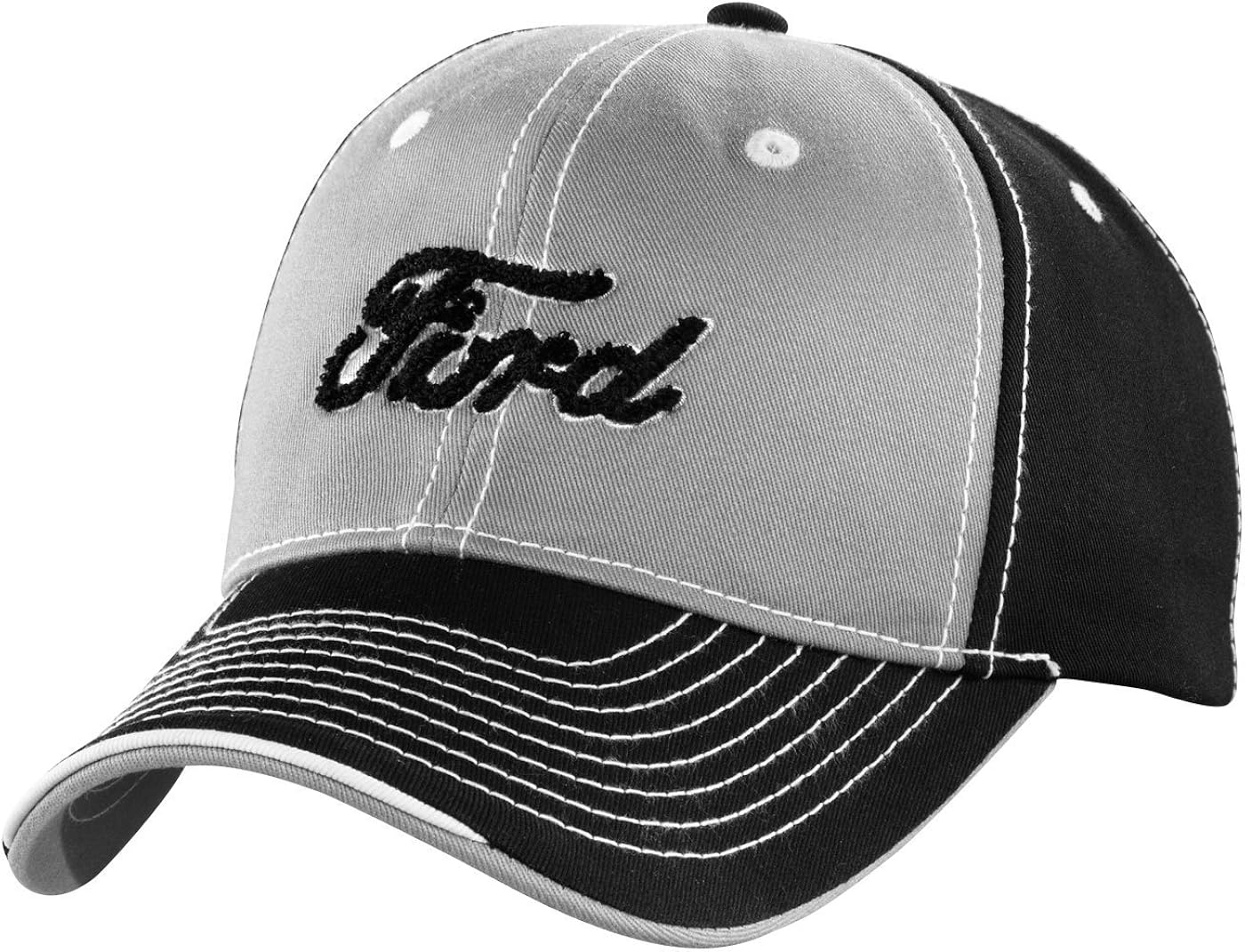 Genuine Ford Black and Gray Script Baseball Cap Hat Clothing