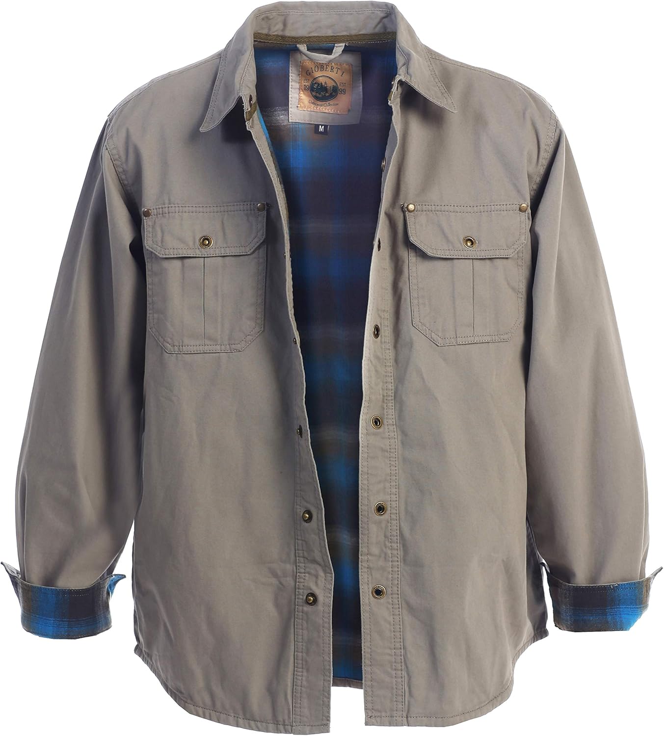 Gioberti Men's Twill Shirt Jacket with Flannel Lining Amazon.ca