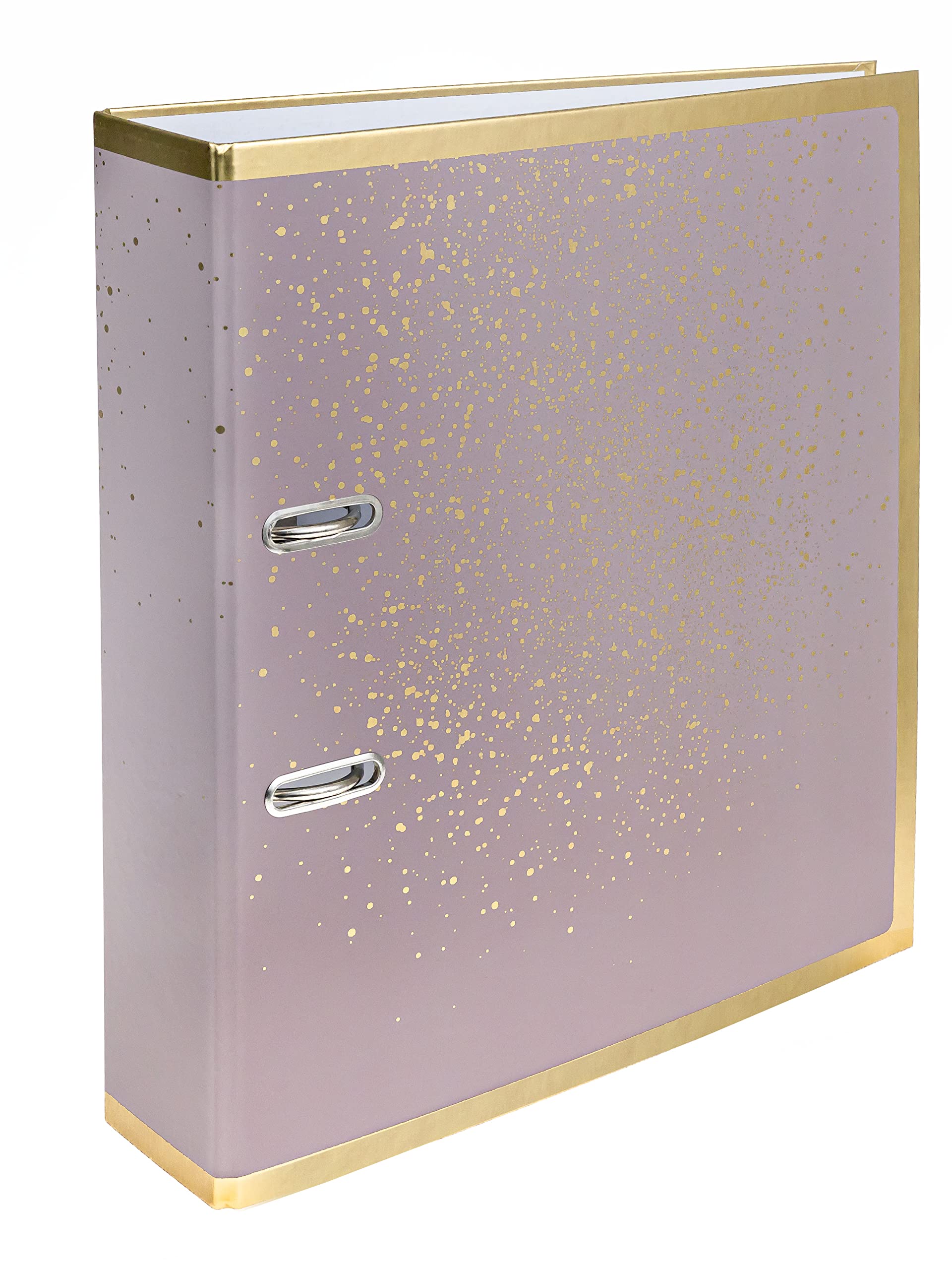 Interdruk Lever Arch File A4 75 mm - Metallic Design - Satin Gold Sparkling