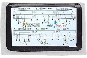 PROSPORTSPLANS YOUR #1 SOURCE FOR YOUTH SPORTS Football Play Wristbands - Youth Quarterback Gear - Wristband Playbook - Softball Wristbands for Signs