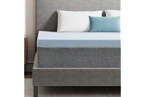 Slufra 2 Inch Mattress Topper Full, Cooling Gel Infused Memorys Foam Full Mattress Topper Soft & Breathable, Bed Topper, Full