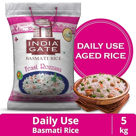 India Gate Basmati Rice, Rozana, 5kg